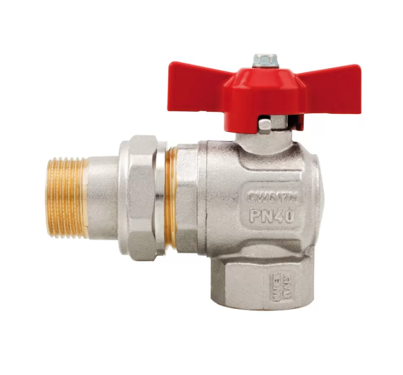 Фото мини угловой шаровый кран со сгоном и  вн. - нар. резьбой itap Насосы.Бел