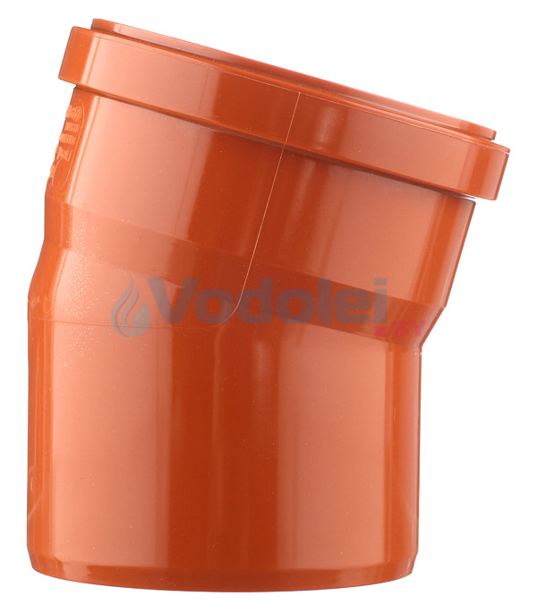 Фото мини отвод канализационный 110 x 15° Насосы.Бел