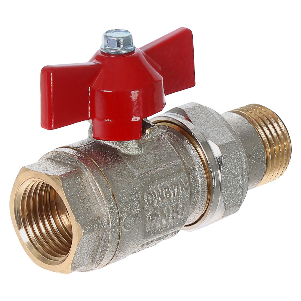 Фото мини кран шаровый со сгоном и вн. - нар. резьбой itap Насосы.Бел