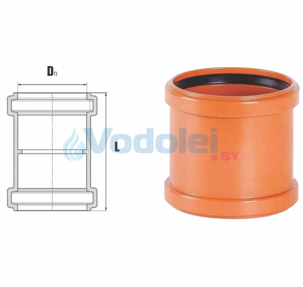 Фото мини муфта соединительная канализационная 110 Насосы.Бел