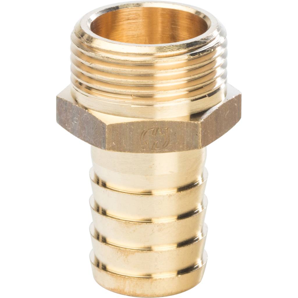 Фотография штуцер латунный с нар. резьбой 3/4" под шланг general fittings Насосы.Бел