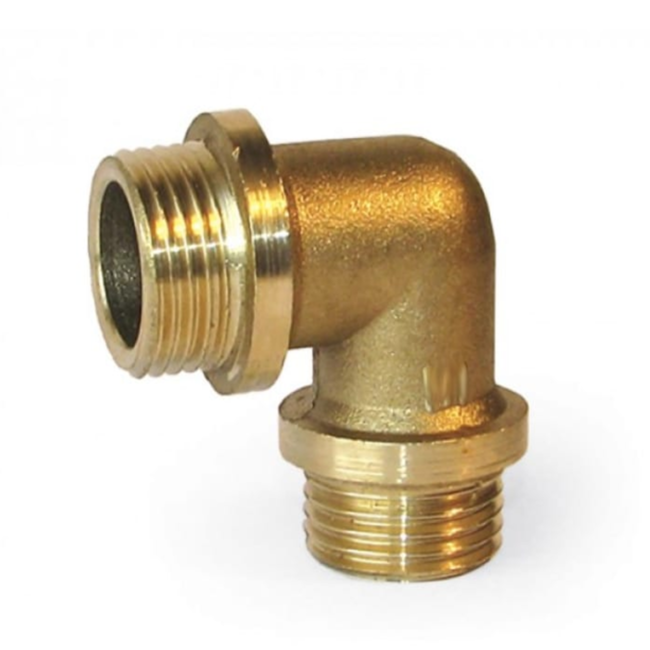 Фотография колено латунное с ограничителем и нар. резьбой general fittings Насосы.Бел