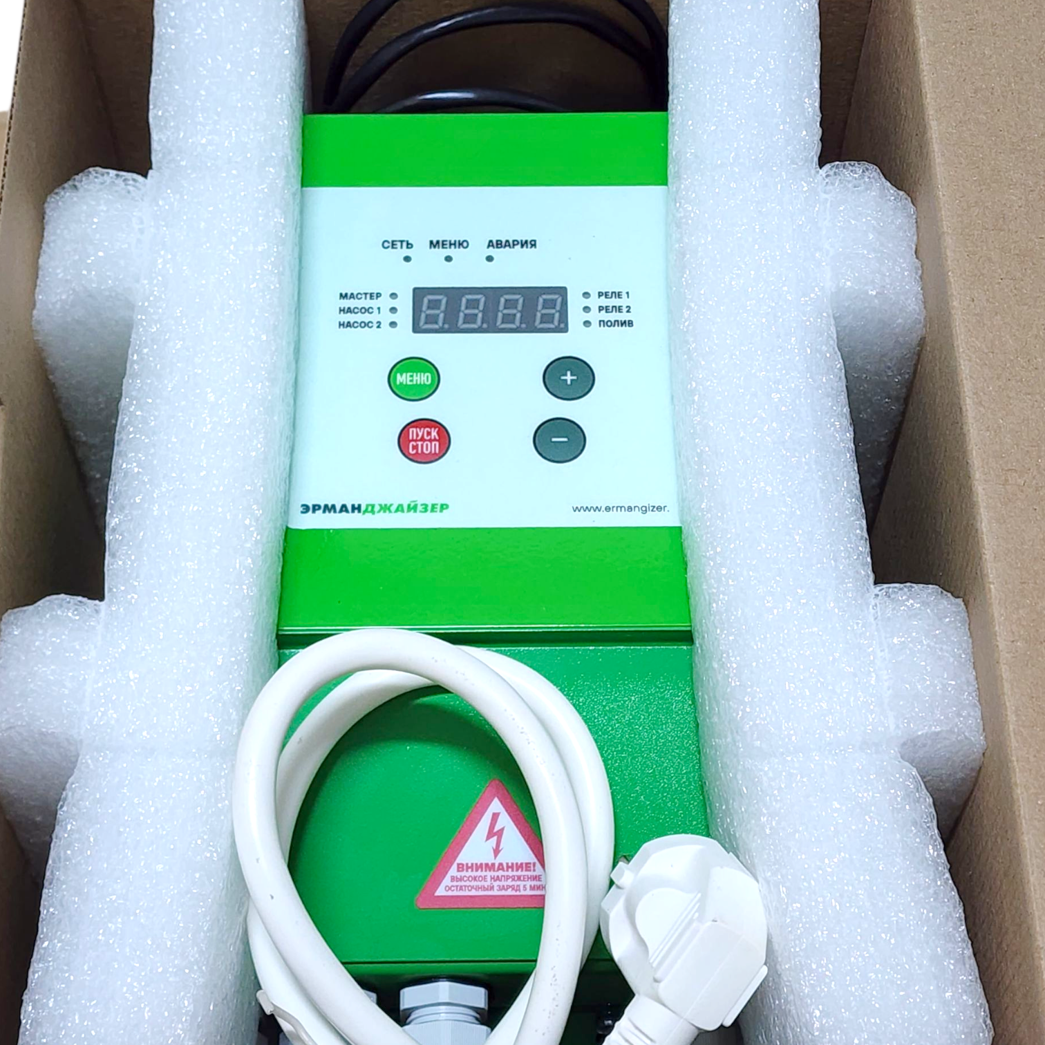 Фотография частотный преобразователь ermangizer er-g-220-05 (1.5 квт) Насосы.Бел