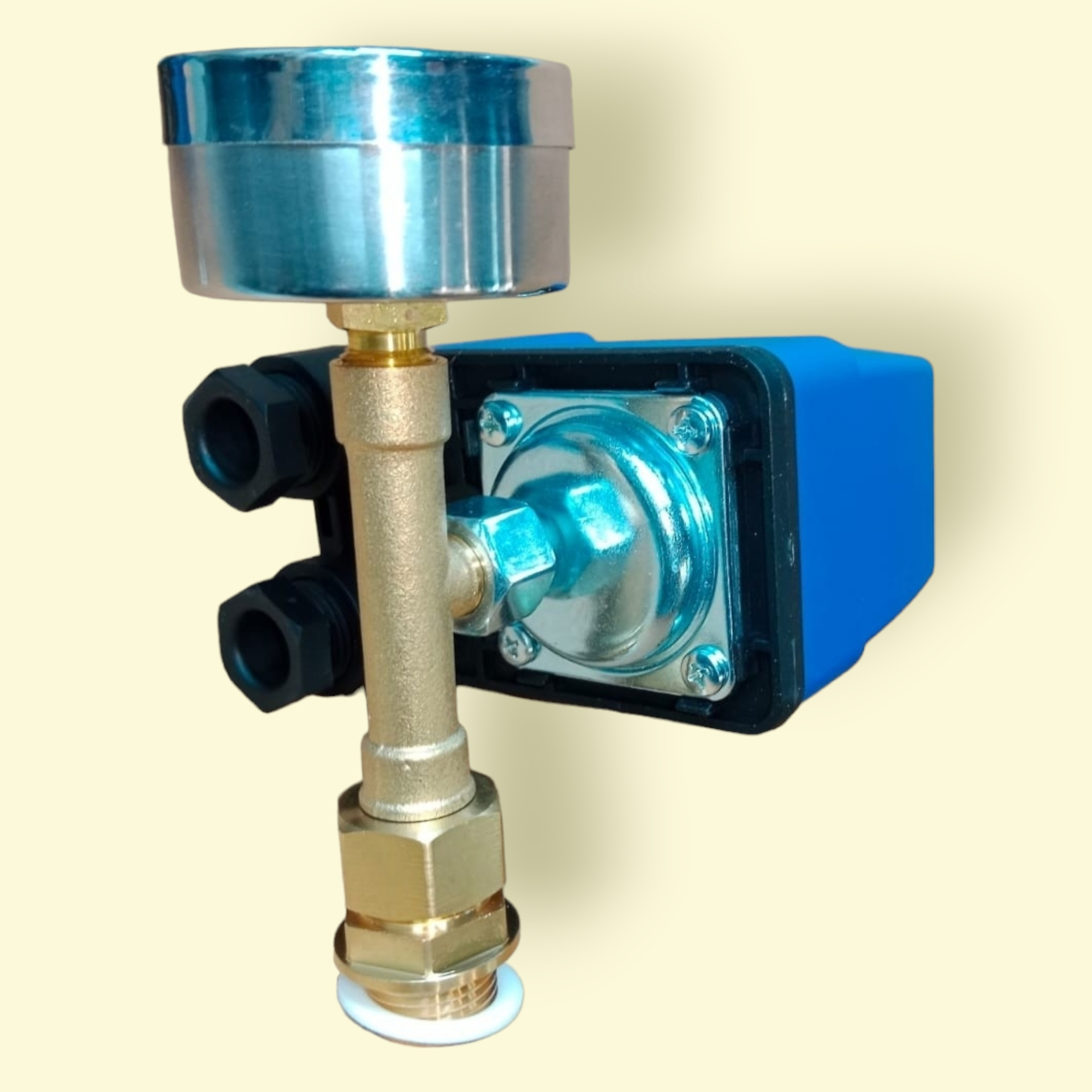 Фотография комплект для проходного бака aquario (реле + штуцер + манометр) Насосы.Бел